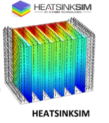 The HeatSinkSim app is the first of a series of Comsol Server apps developed by AltaSim Technologies made available on the AweSim platform. The app provides designers with the capability to examine the effect of heat sink design on thermal dissipation in power electronic components. Image Courtesy of AweSim 