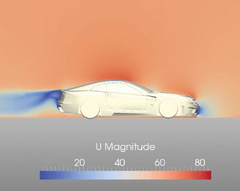 Automotive engineering firm Carlsson Autotechnik GmbH used SimScale’s pay-as-you-go model to apply fluid flow simulation in aerodynamic development, a capability previously affordable only to Formula One racing teams and major auto OEMs. Image courtesy of Carlsson and SimScale.